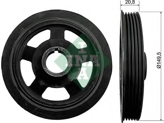 Fulie curea, arbore cotit KIA PICANTO (BA) (2004 - 2011) INA 544 0092 10 piesa NOUA