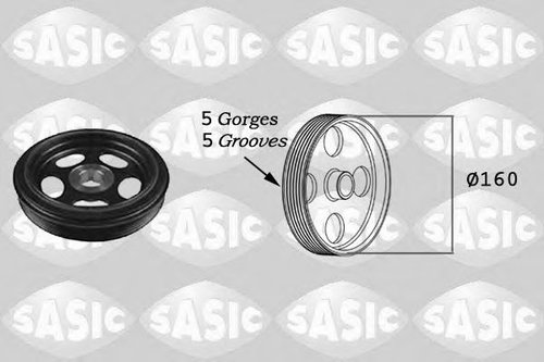 Fulie curea, arbore cotit MERCEDES A-CLASS (W169) (2004 - 2012) SASIC 2156023 piesa NOUA