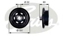 Fulie curea, arbore cotit MERCEDES SPRINTER 5-t ca...