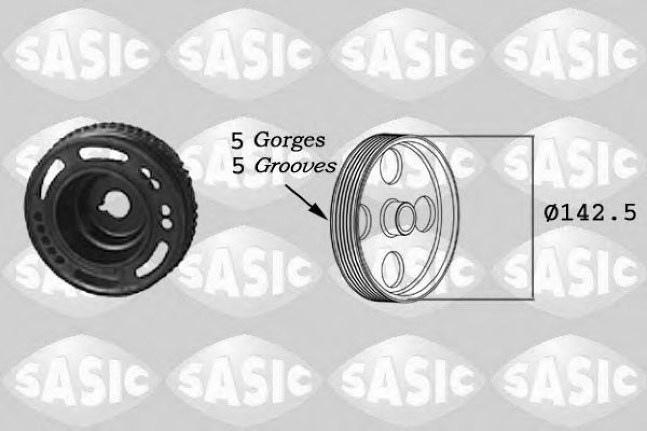 Fulie curea, arbore cotit OPEL VECTRA C (2002 - 2016) SASIC 2156013 piesa NOUA