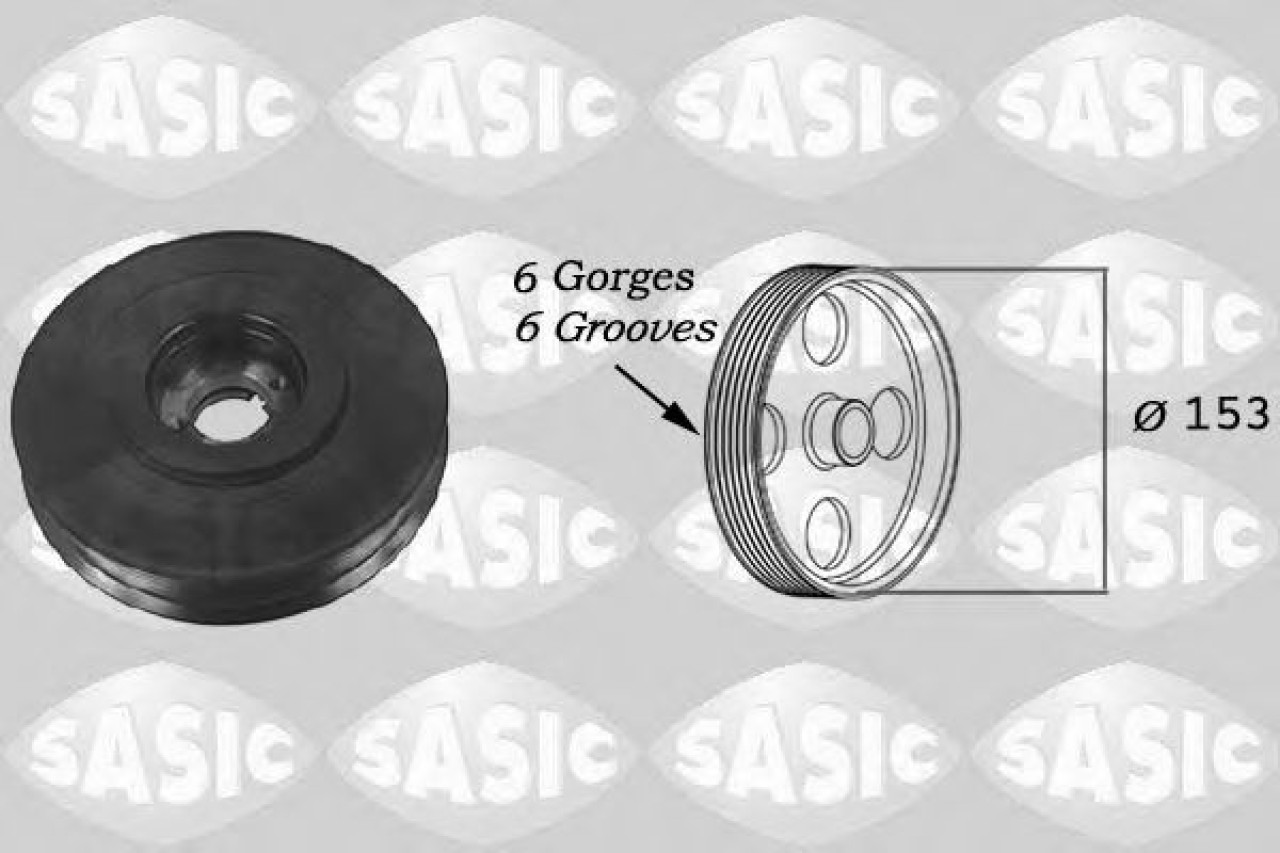Fulie curea, arbore cotit PEUGEOT 306 Break (7E, N3, N5) (1994 - 2002) SASIC 2150011 piesa NOUA