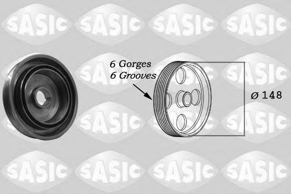 Fulie curea, arbore cotit PEUGEOT 307 (3A/C) (2000 - 2016) SASIC 2150021 piesa NOUA