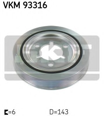 Fulie curea, arbore cotit PEUGEOT 307 (3A/C) (2000 - 2016) SKF VKM 93316 piesa NOUA