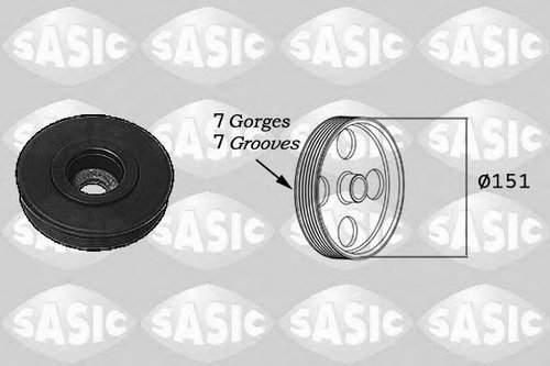 Fulie curea, arbore cotit RENAULT ESPACE IV (JK0/1) (2002 - 2015) SASIC 2154017 piesa NOUA