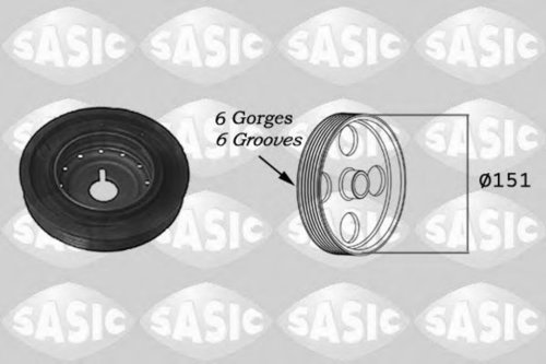 Fulie curea, arbore cotit RENAULT FLUENCE (L30) (2010 - 2016) SASIC 2154011 piesa NOUA