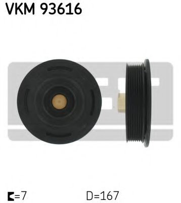 Fulie curea, arbore cotit RENAULT MASTER II platou / sasiu (ED/HD/UD) (1998 - 2010) SKF VKM 93616 pi...