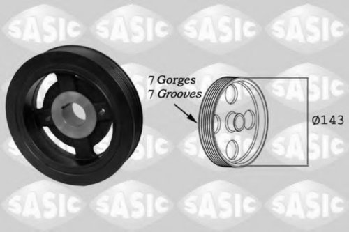 Fulie curea, arbore cotit TOYOTA AVENSIS (T25) (2003 - 2008) SASIC 2156058 piesa NOUA