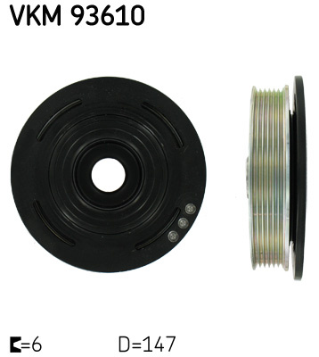 Fulie curea, arbore cotit (VKM93610 SKF) NISSAN,OPEL,RENAULT,VAUXHALL