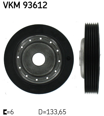 Fulie curea, arbore cotit (VKM93612 SKF) RENAULT