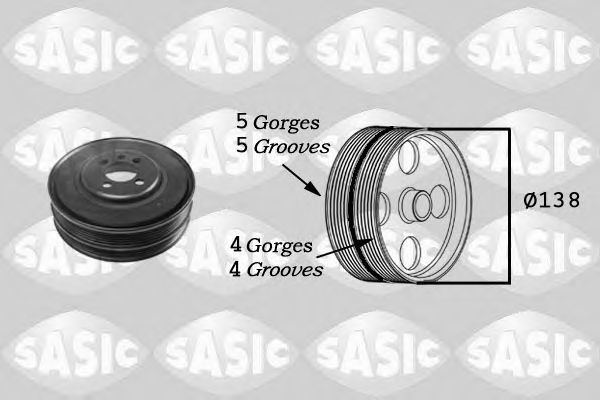 Fulie curea, arbore cotit VW PASSAT (3B3) (2000 - 2005) SASIC 2156027 piesa NOUA