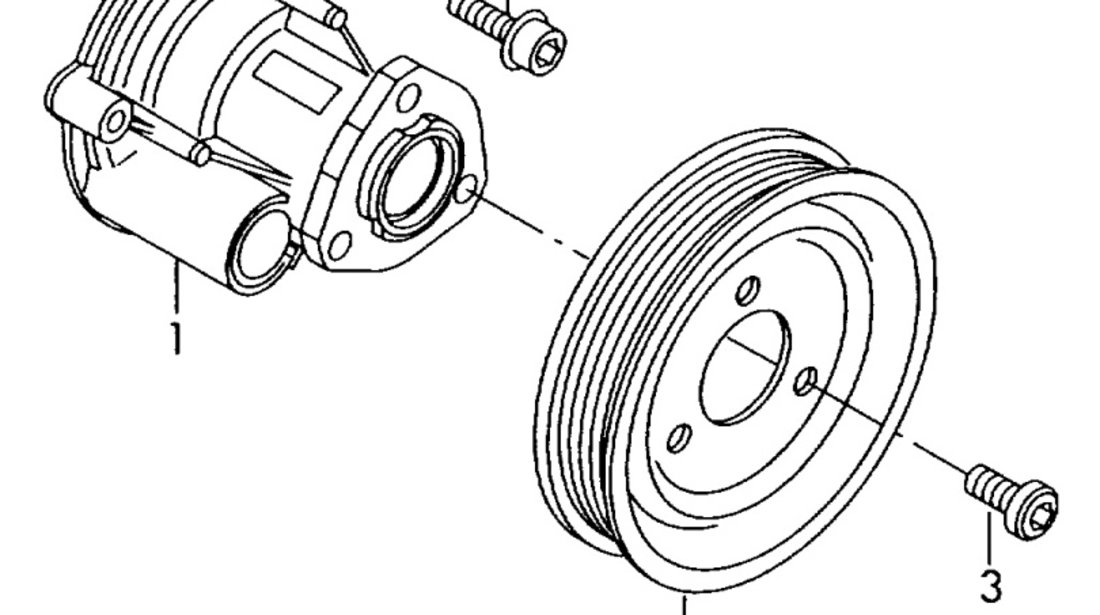 Fulie pompa apa Volkswagen Polo (9N1) Coupe 2003 1.2 6V VOLKSWAGEN POLO (9N_) [ 2001 - 2012 ] OEM 03D121028B