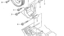 Fulie pompa servodirectie Audi A4 8E 2002 2003 2.4...