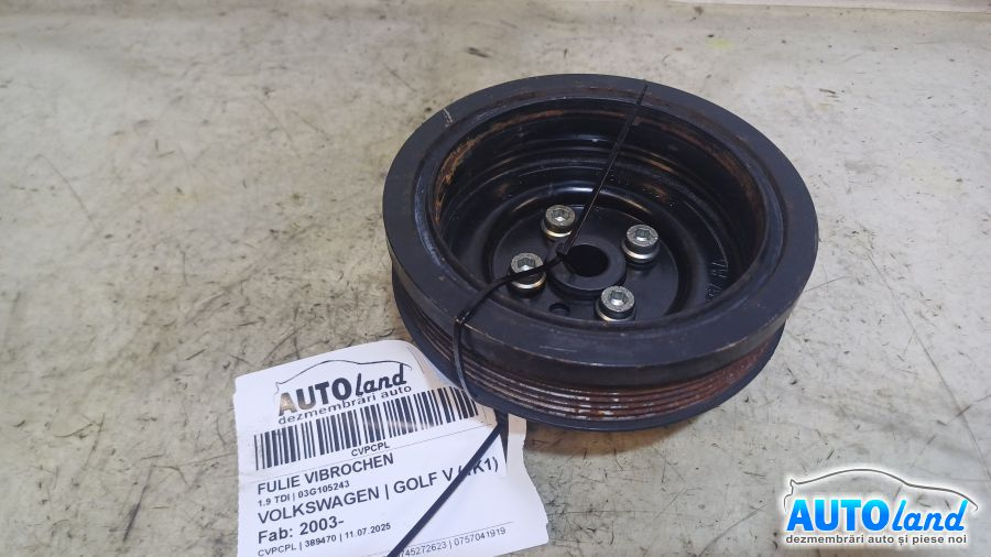 Fulie Vibrochen 03g105243 1.9 TDI Volkswagen GOLF V 1K1 2003
