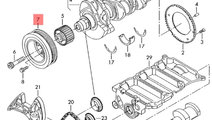 Fulie vibrochen VW POLO 9N 1.4 TDI BNV 2007 OEM 04...