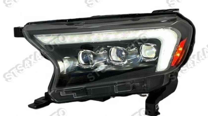 FULL LED DAYLINE 3-LENS FARURI CU LED DYNAMIC SEMNALIZARE FORD RANGER T7 T8 2015-2022 [V7]