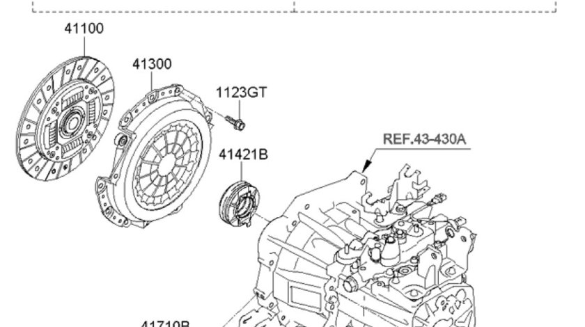 Furca ambreiaj Ceed motor 1,4/1,6 (poz.41430B) KIA OE 4143023200