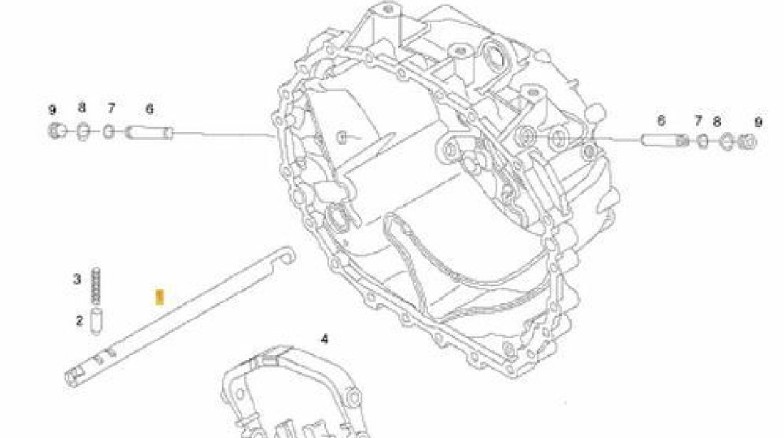 Furca de comutare cutie viteza ZF Asitronic 12AS ZF 81.32516-0158