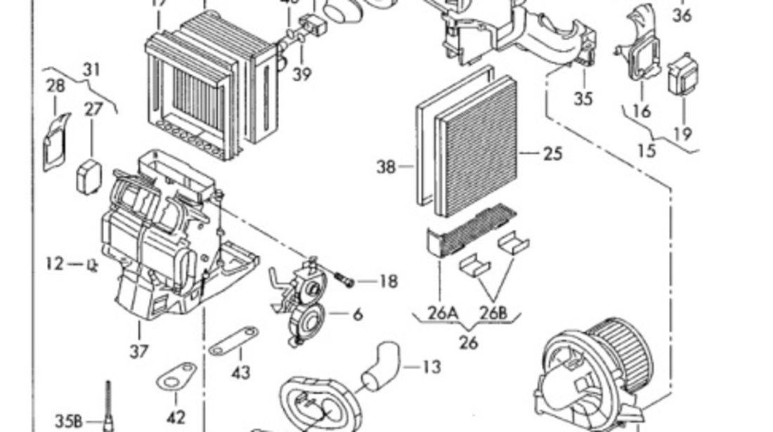 Furtun admisie VOLKSWAGEN POLO (9N_) [ 2001 - 2012 ] OEM 6Q1820723A 6Q1 820 723 A