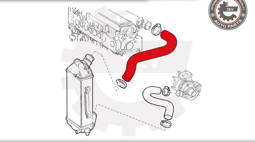 Furtun aer supraalimentare ; ALFA ROMEO 166 LANCIA Kappa 2.4 JTD ; 60818108