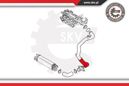Furtun aer supraalimentare ; ALFA ROMEO Giulietta 1.4 TB ; 50516204