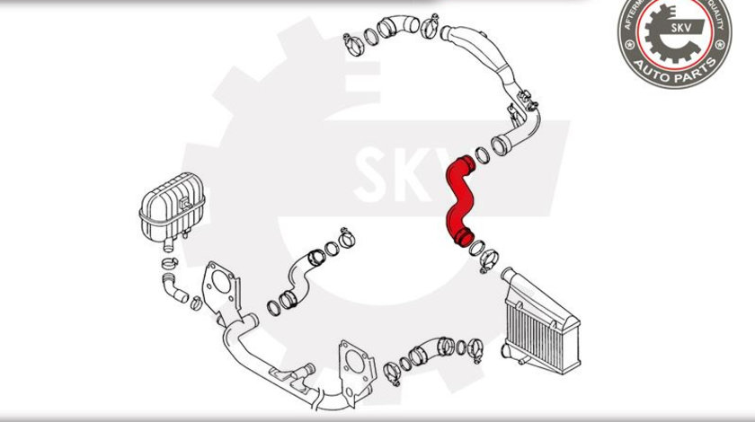 Furtun aer supraalimentare ; AUDI A4 B6 ; 8E0145745B