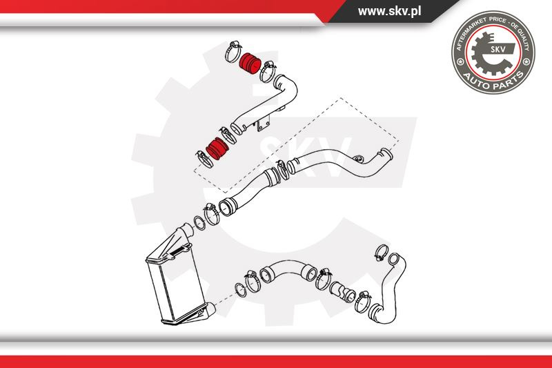 Furtun aer supraalimentare ; AUDI SEAT VW ; 1H0145834J