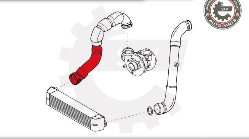 Furtun aer supraalimentare ; BMW 5 (E60, E61) ; 11617787468