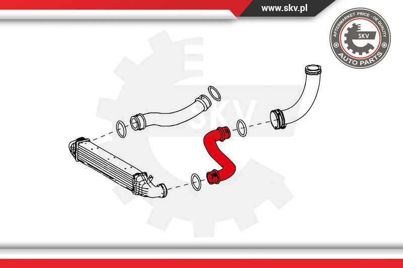 Furtun aer supraalimentare ; MERCEDES-BENZ E-Class ; 2115283782