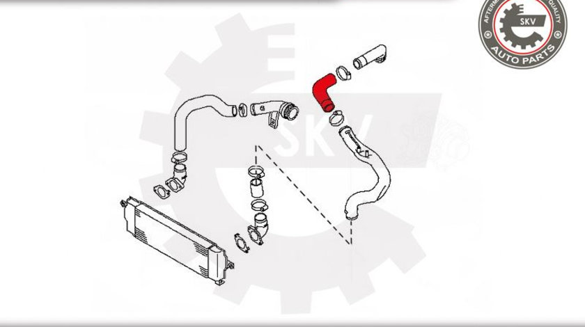 Furtun aer supraalimentare ; NISSAN X-Trail RENAULT Koleos I 2.0 DCI ; 144637670R