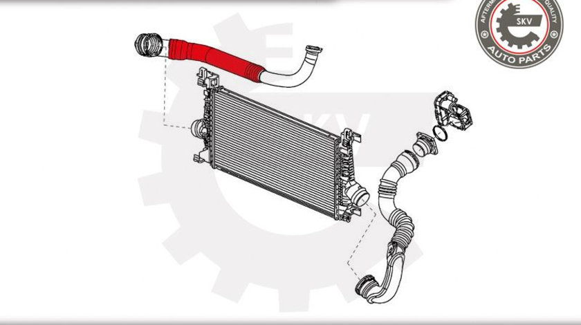 Furtun aer supraalimentare ; OPEL Astra J 1.7 CDTI CHEVROLET Cruze 1.7 VCDI ; 860230