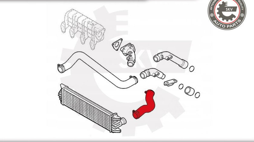 Furtun aer supraalimentare ; OPEL Movano RENAULT Master II 2.8 dti ; 7700300361