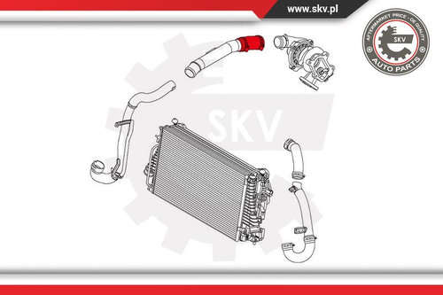 Furtun aer supraalimentare ; OPEL Vectra C Signum 2.0 DTI 2.2 DTI ; 24415004