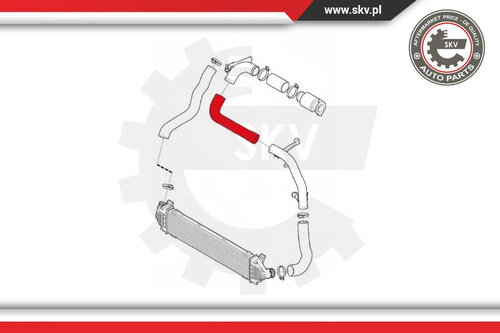 Furtun aer supraalimentare ; VOLVO S60 S80 V60 S70 1.6 d D2 ; 31355168