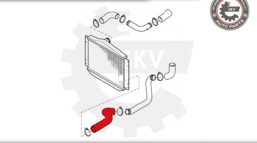 Furtun aer supraalimentare ; VOLVO V70 S70 850 2.5 TDI ; 8631008