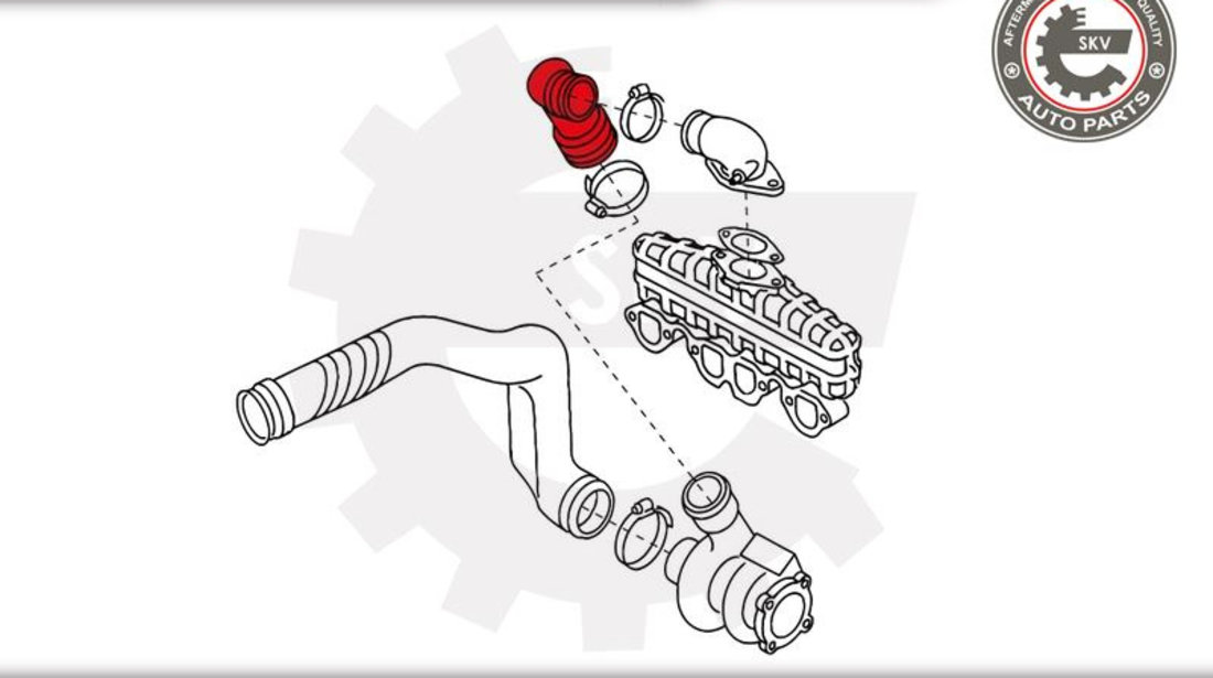 Furtun aer supraalimentare ; VW Golf III IV Passat Transporter IV Vento ; 028129628A