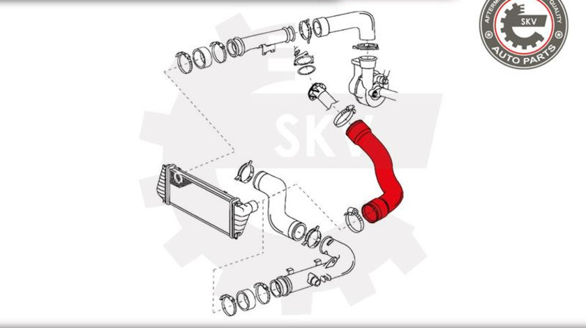 Furtun aer supraalimentare ; VW LT 28-46 II ; 2D0145856C