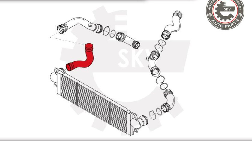 Furtun aer supraalimentare ; VW Multivan V Transporter V ; 7H0145709D