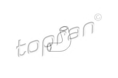 Furtun,aerisire bloc motor OPEL CORSA C (F08, F68) (2000 - 2009) TOPRAN 206 556 piesa NOUA