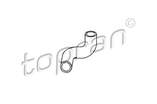 Furtun,aerisire bloc motor OPEL FRONTERA A Sport (5_SUD2) (1992 - 1998) TOPRAN 206 029 piesa NOUA