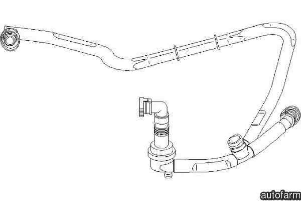 Furtun aerisire chiulasa AUDI A6 4B2 C5 
