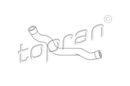 Furtun, aerisire chiulasa MERCEDES C-CLASS (W202) (1993 - 2000) TOPRAN 407 867 piesa NOUA