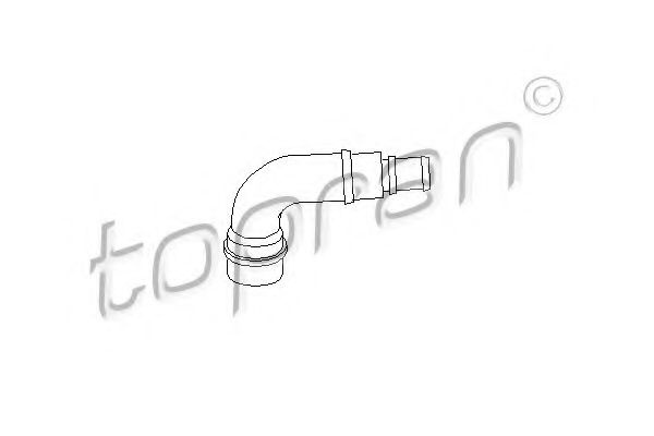 Furtun, aerisire chiulasa VW BORA (1J2) (1998 - 2005) TOPRAN 111 158 piesa NOUA