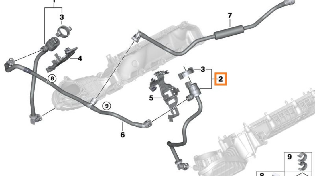 Furtun Aerisire Rezervor Combustibil Oe Bmw Seria 7 G11, G12 2015→ 13908601847