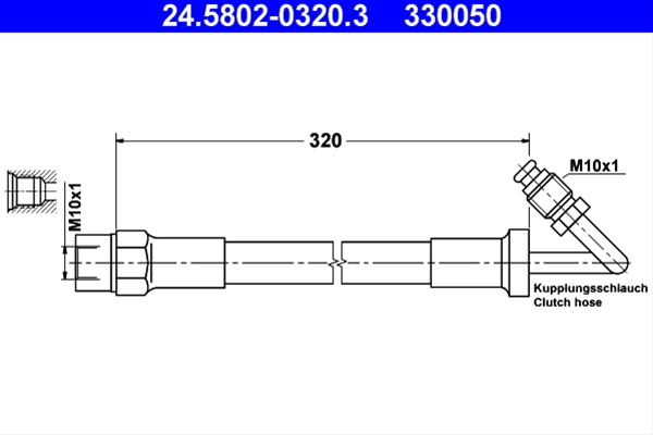 Furtun Ambreiaj Ate Bmw 24.5802-0320.3