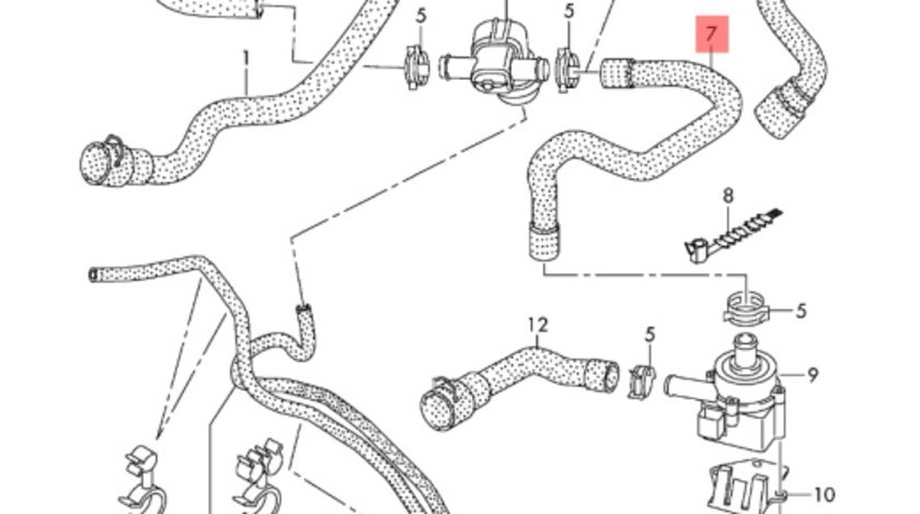 Furtun apa Audi A4 B8 (8K) Avant 2011 2.0 TDI OEM 8K1819376G