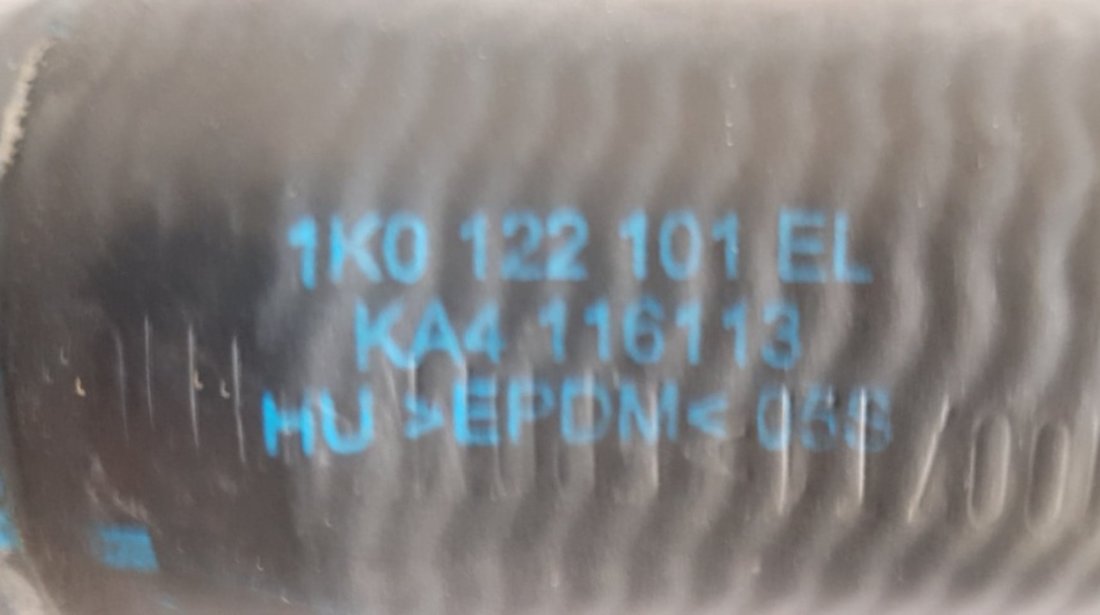 Furtun apa radiator tur SEAT Altea (5P, 5P1) 1.9 TDI 90/105 CP cod piesa 1k0122101el