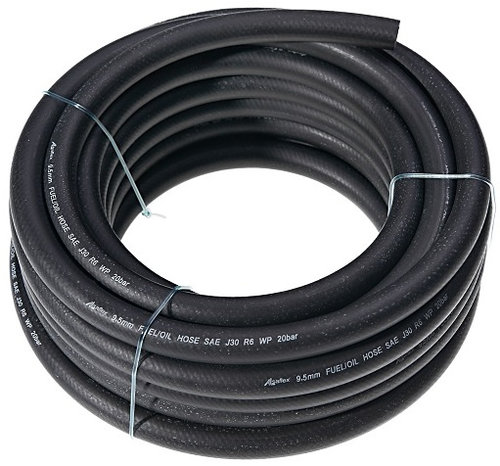 Furtun Combustibil Din Cauciuc Ranforsat, 3 Straturi, Diametru 8mm / 1metru (10m intr-o rola) Amio G...