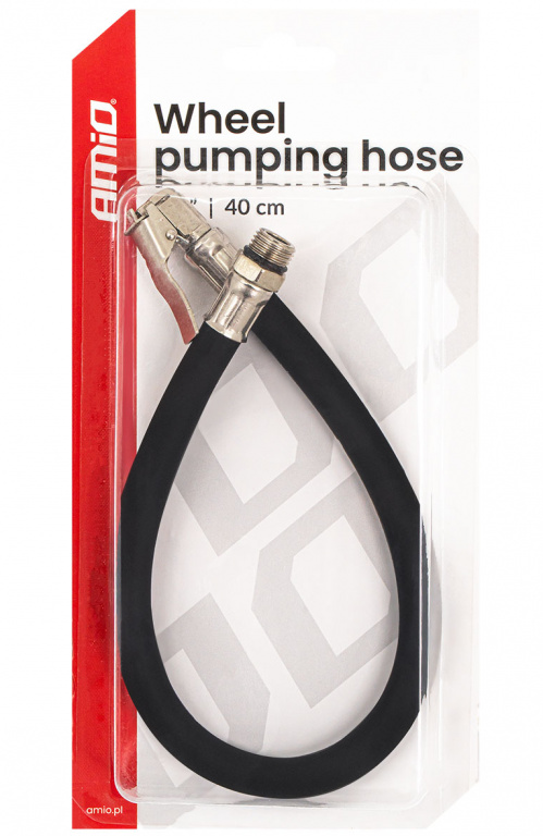 Furtun De Umflare Pompa / Compresor Amio 40cm 1/4&quot; 04503