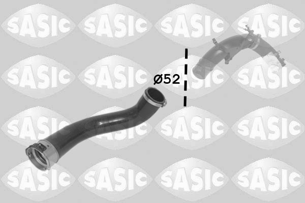 Furtun ear supraalimentare Intercooler (3334030 SAS) DACIA,RENAULT