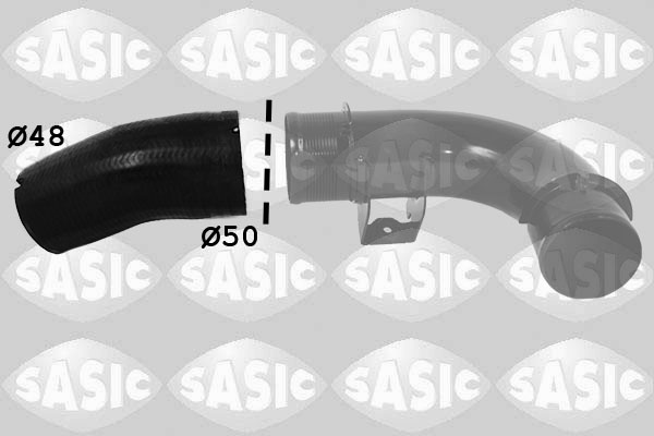 Furtun ear supraalimentare Intercooler (3336330 SAS) FIAT,LANCIA